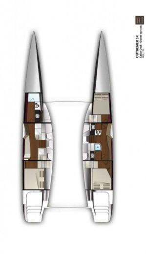 Catamaran Outremer Outremer 5X boat plan