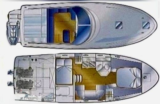 Motorboat Italcraft Sarima 38 Planimetria della barca