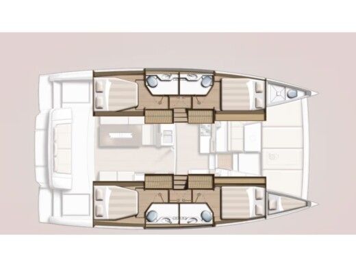 Catamaran  Bali 4.2 Plan du bateau