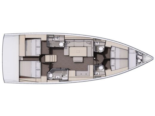Sailboat Dufour 470 Boat design plan