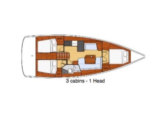 Sailboat  Oceanis 41.1 boat plan