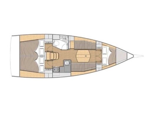 Sailboat  Oceanis 34.1 Plan du bateau