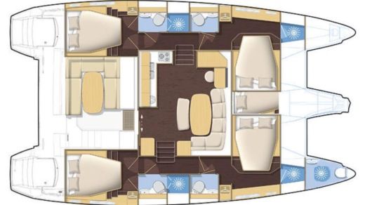 Catamaran LAGOON 421 Plan du bateau