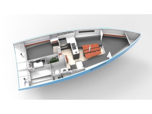 Sailboat  RM 970 Planimetria della barca