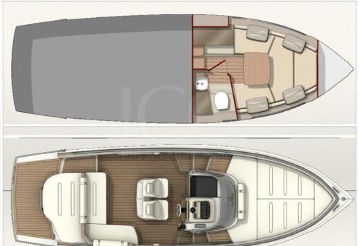Motorboat Invictus GT28 Boat layout