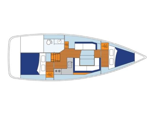 Sailboat Sunsail 34 Boat design plan
