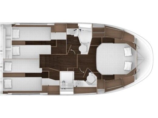 Motorboat Jeanneau Merry Fisher 1295 Boat layout
