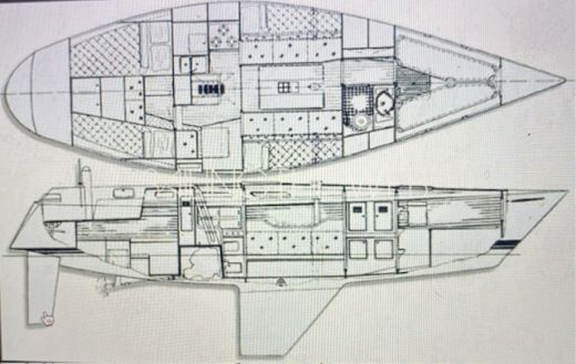 Sailboat Nautor Swan 371 Boat design plan
