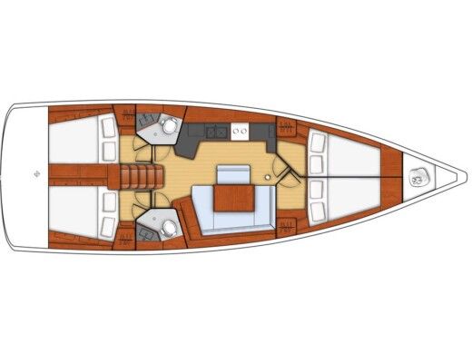 Sailboat  Oceanis 45 Boat design plan