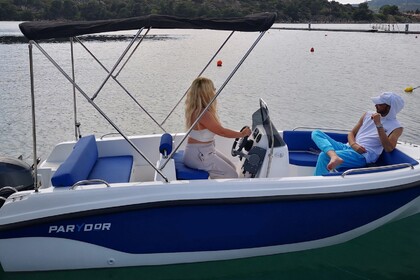 Hire Boat without licence  parydor y45 Chalkidiki