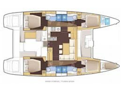Catamaran Lagoon Lagoon 46 Boat design plan