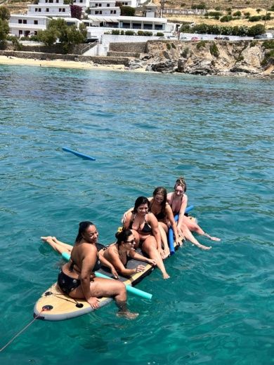 Míconos Sailboat traditional wooden boat alt tag text