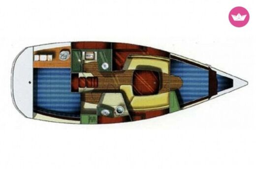 Sailboat JEANNEAU Sun Odyssey 32 i Boat layout