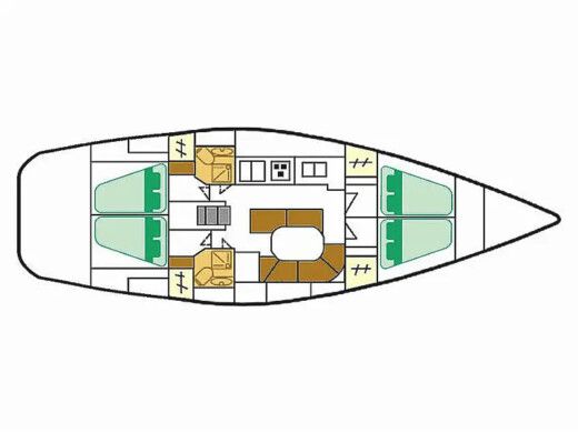 Sailboat  Oceanis 461 Boat design plan