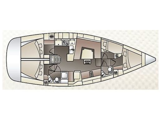 Sailboat ELAN 444 IMPRESSION Boat design plan