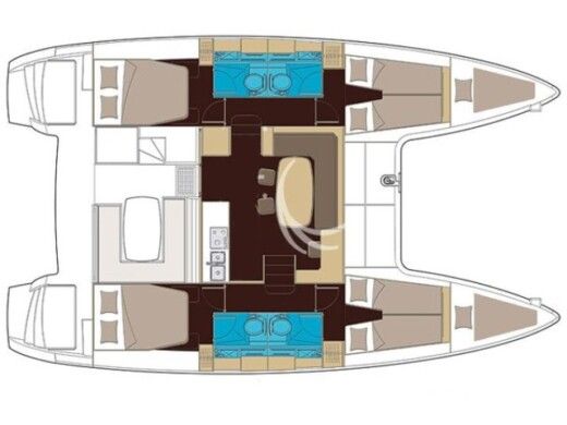 Catamaran  Lagoon 400 S2 Boat design plan