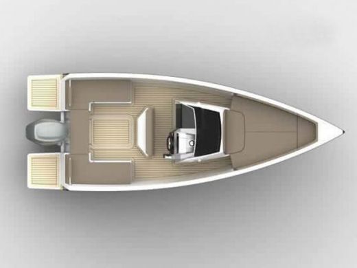 Motorboat NUVA YACHTS M6 CABIN Plattegrond van de boot