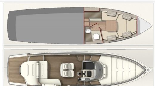 Motorboat Invictus Yacht 280 GT Boat layout