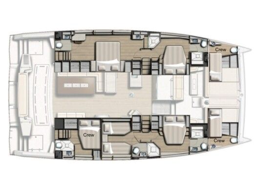 Catamaran Bali - Catana Bali 5.4 boat plan