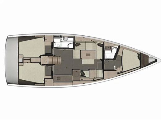 Sailboat  Dufour 412 Grand large[G] Plan du bateau