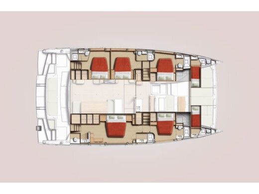Catamaran  Bali 5.8 Plan du bateau