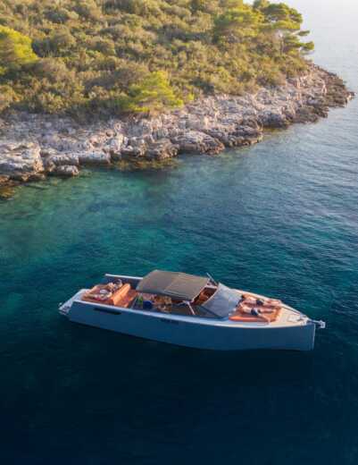 Motorboat Axiom VanDutch 45′ Colnago 45 Planimetria della barca