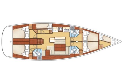 Charter Sailboat Beneteau Oceanis 50 Palairos