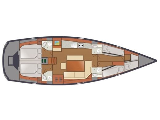 Sailboat Delphia 47 Boat design plan