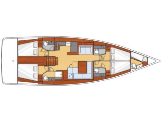 Sailboat BENETEAU OCEANIS 55 Boat design plan