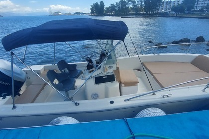 Rental Motorboat White shark 215 open Corfu