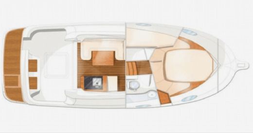 Motorboat Starfisher 27cruiser fly Planta da embarcação