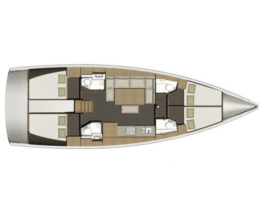 Sailboat DUFOUR 460 Boat design plan