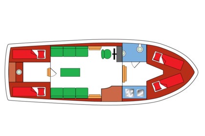 Verhuur Woonboot Palan C 950 (Koddok) Woubrugge