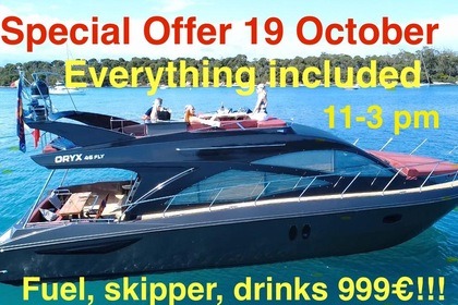 Hire Motorboat Gulf Craft Oryx 46 Fly Cannes