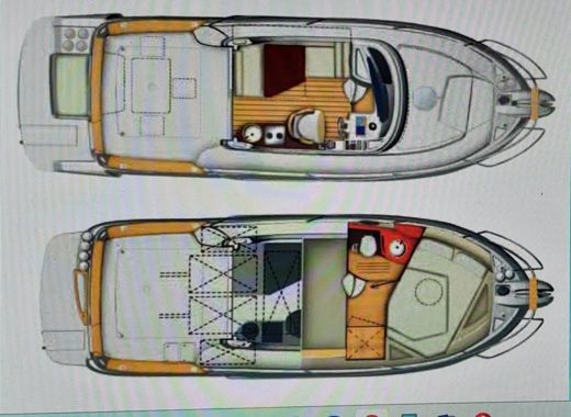 Motorboat Scarani Group Coral 30 Scarani Boot Grundriss