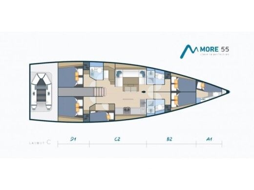 Sailboat  More 55 boat plan