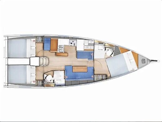 Sailboat  Sun Odyssey 410 Boat design plan