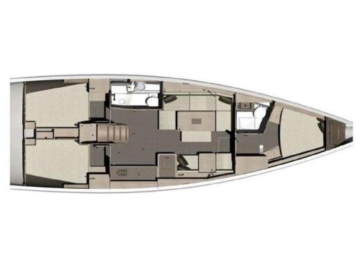 Sailboat DUFOUR 412 GL Plano del barco