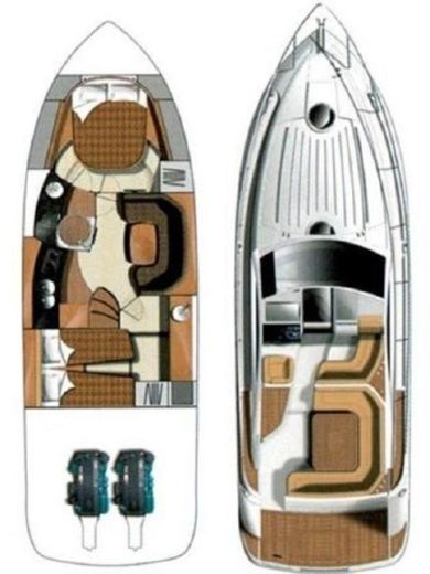 Motorboat  MIRAKUL 30 (17) Plattegrond van de boot