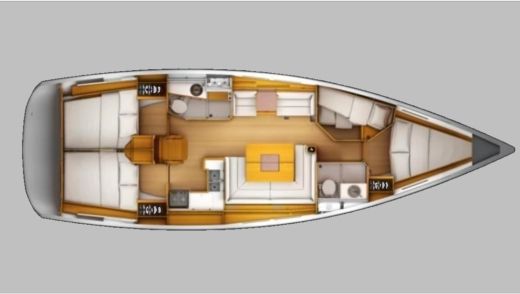 Sailboat Jeanneau Sun Odyssey 439 Boat design plan