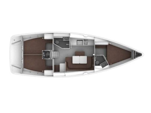 Sailboat  Bavaria Cruiser 41 Boot Grundriss