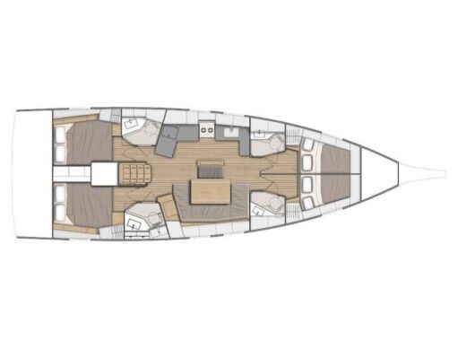 Sailboat  Oceanis 46.1 boat plan
