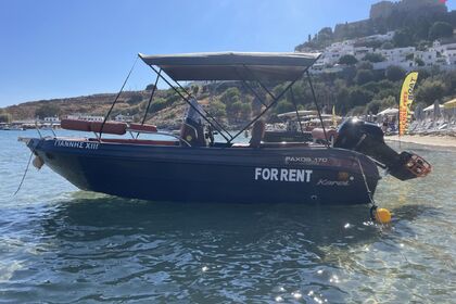 Rental Boat without license  Karel Paxos 170 Lindos