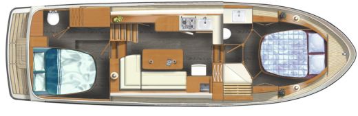 Houseboat Linssen 35 SL AC Plano del barco