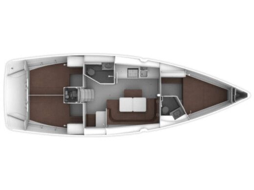 Sailboat Bavaria Cruiser 41 Boot Grundriss