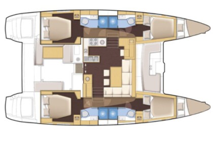 Hyra båt Katamaran Lagoon Lagoon 450 F Sukošan