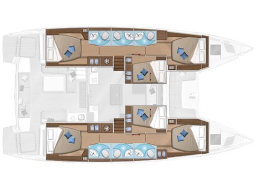 Catamaran Lagoon Lagoon 50 boat plan
