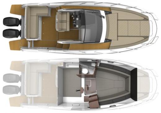Motorboat Quicksliver Sundeck 875 - Modelo 2022 Boat design plan