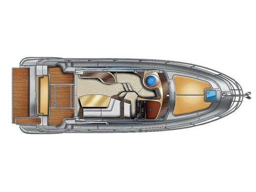 Motorboat  Azimut 40 S Boot Grundriss