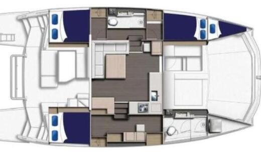 Catamaran Leopard - Robertson & Caine Leopard 43 Plano del barco